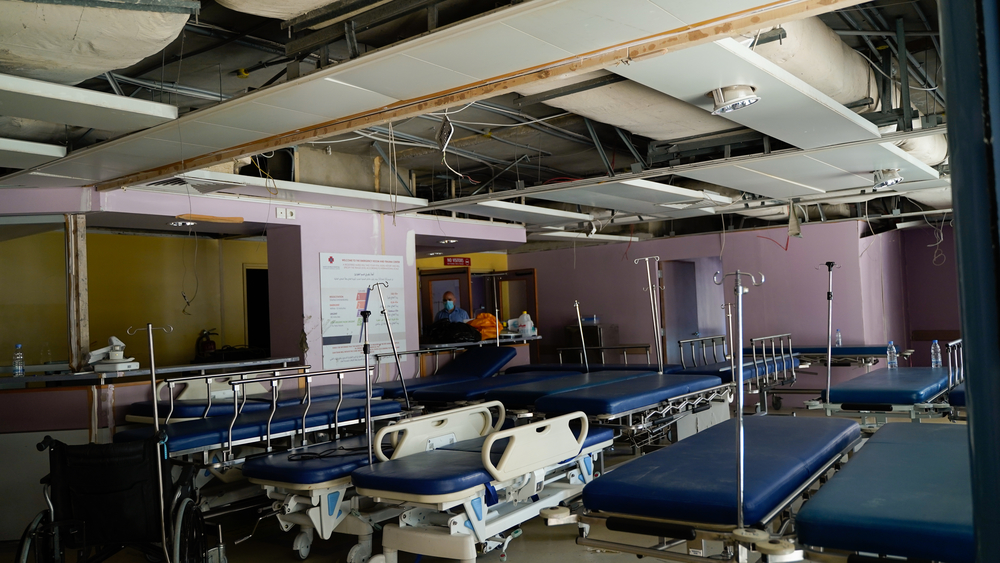Hôpital endommagé à Beyrouth