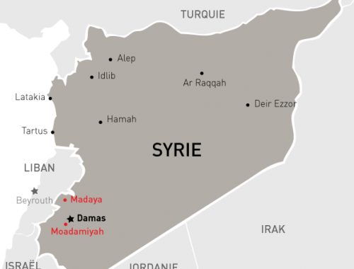 Carte de la Syrie © MSF. Syrie, 2016.