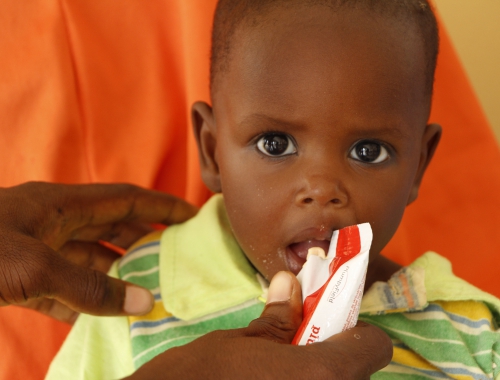 Un enfant dans l'état de Borno en malnutrition