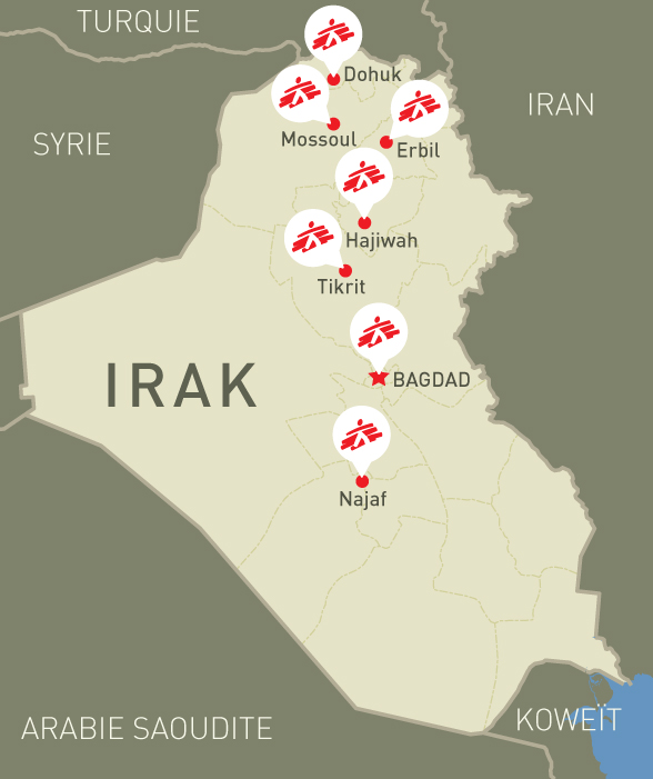 activités MSF en irak