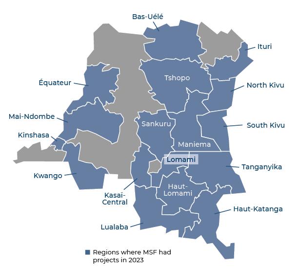 MSF in Democratic Republic of Congo in 2023