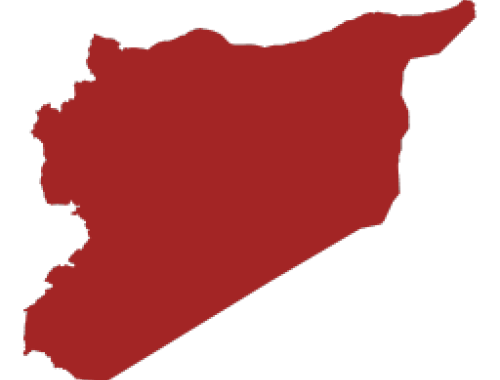 La carte de la Syrie © MSF, 2015.