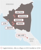 Carte des projets MSF au Nicaragua